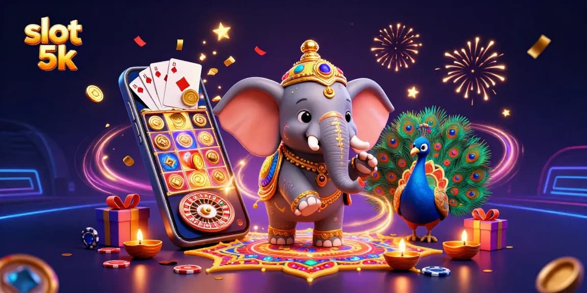 Engage in thrilling slot 5k adventures with dynamic gaming elements and celebrating characters