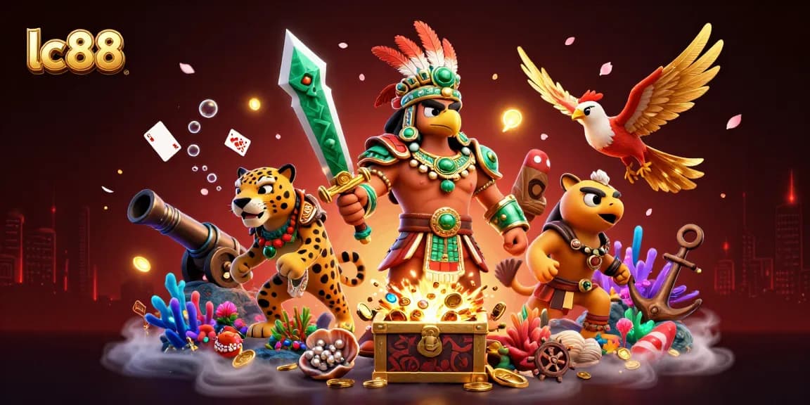 Engage with lc88, exploring epic gaming adventures through vibrant 3D illustrations.