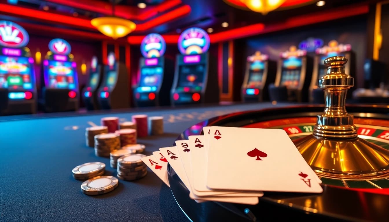 Experience the thrill of high-stakes gaming at u888.broker with vibrant casino elements.