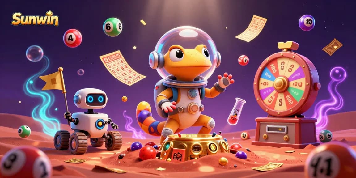 Sunwin captures thrilling casino adventures as a gecko explores a golden casino on Mars.