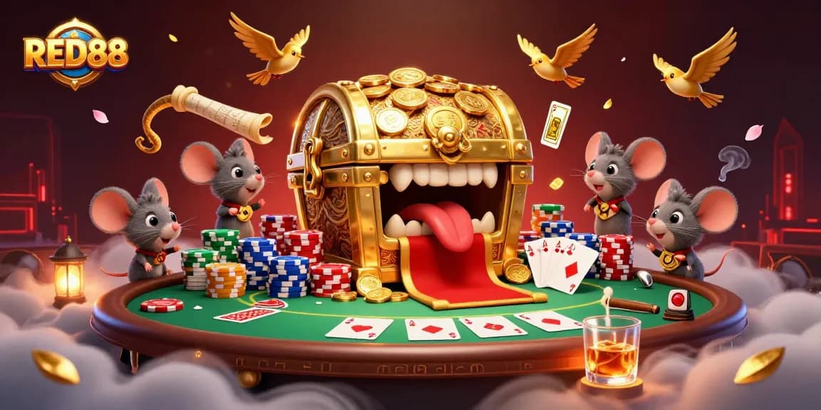 Experience thrilling winnings at RED88's dynamic gaming scene with lively poker action.
