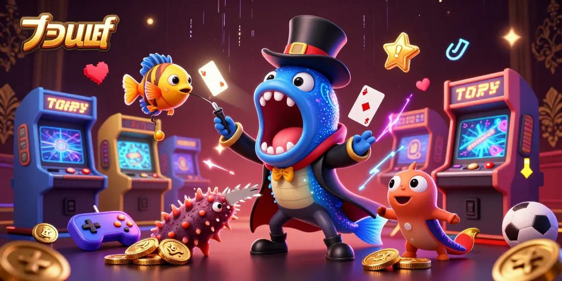 Experience thrilling แทงบอล action with vibrant 3D casino elements in a magical underwater scene.