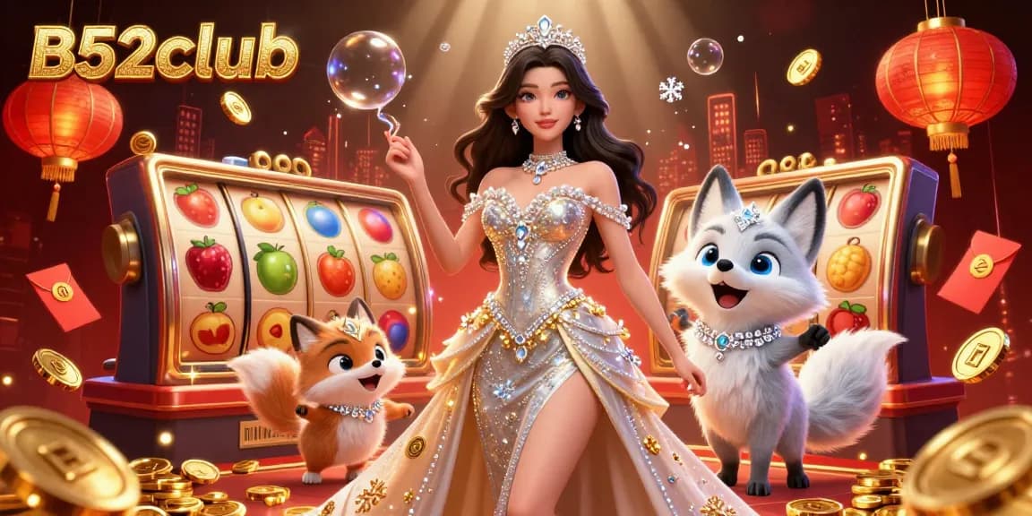 Experience thrilling gameplay at b52club with vibrant slot reels and a stunning atmosphere.