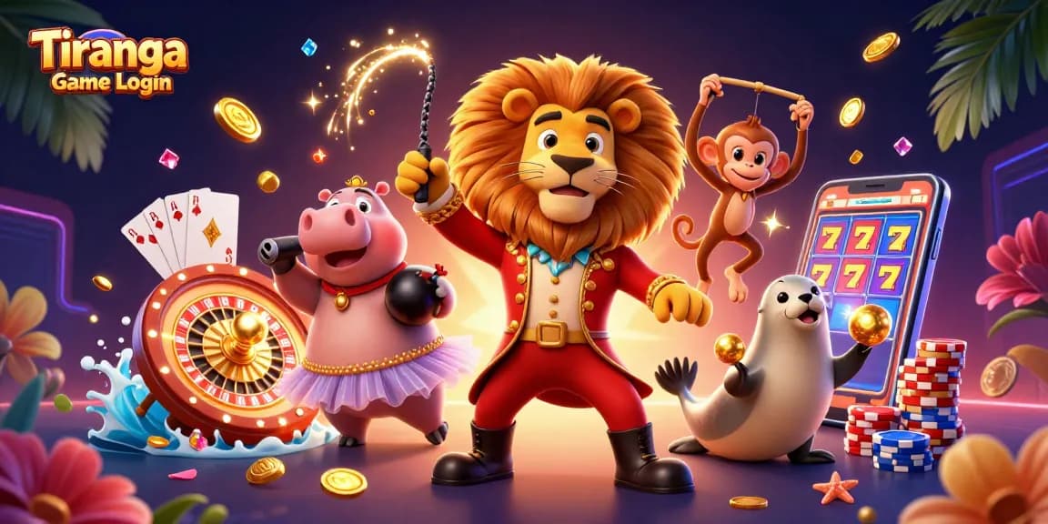 Tiranga Game Login: Experience fun and rewards with colorful casino characters and vibrant game elements.