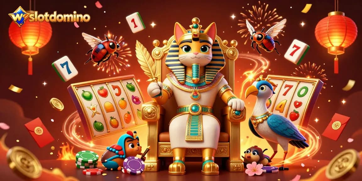 Memenangkan permainan dengan slot dan simbol keberuntungan di wslotdomino bersama karakter unik dan menarik.