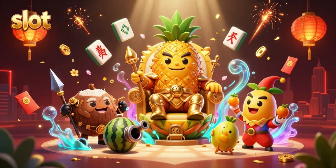 Menangkan slot dengan keseruan Raja Nanas Emas di kasino pantai yang ceria.