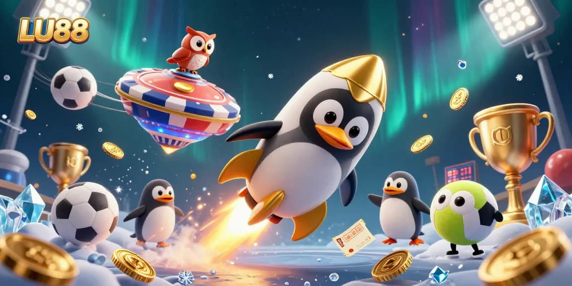 LU88 offers thrilling casino experiences with a rocket-powered penguin, sports bets, and dynamic action.