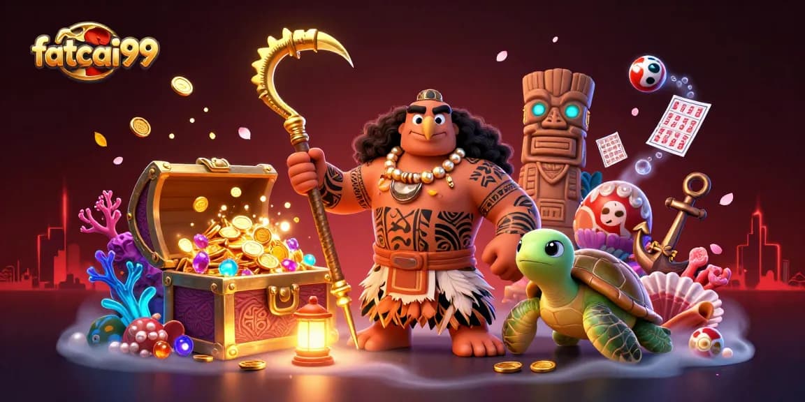Experience winning with fatcai99 in an exciting lottery-themed 3D illustration.