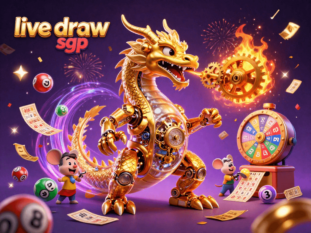 Menangkan live draw sgp dengan karakter naga emas dan bola lotere berwarna menyenangkan.