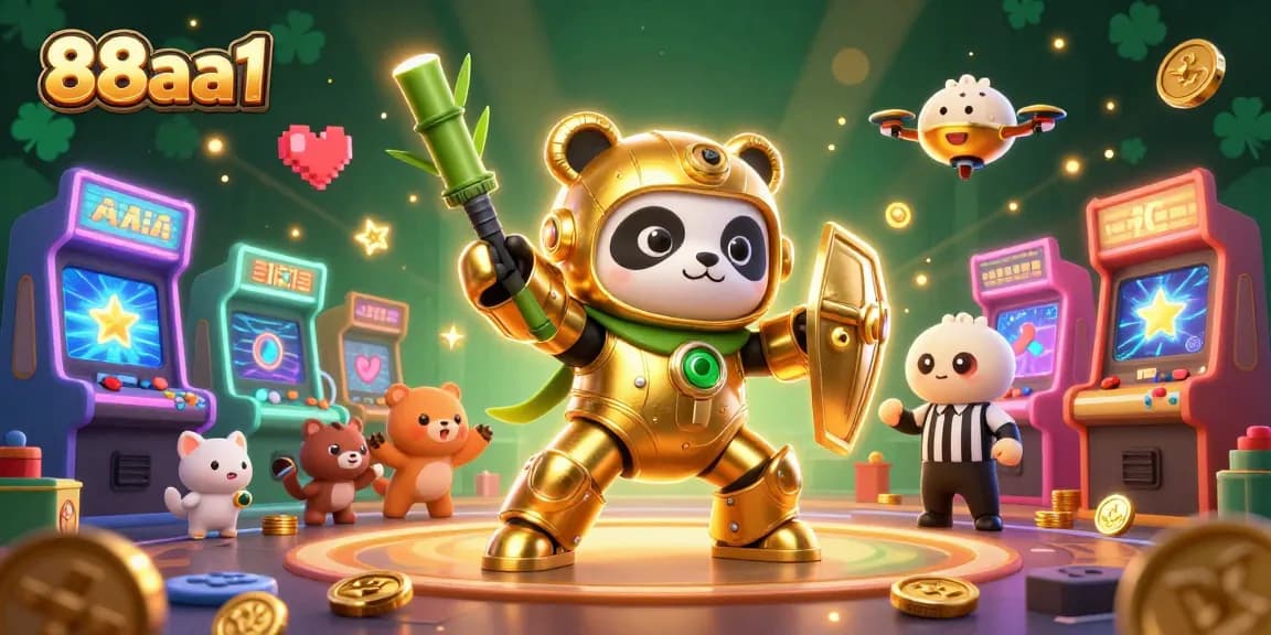 Experience thrilling games at 88aa1 with our vibrant casino gaming scene illustration.