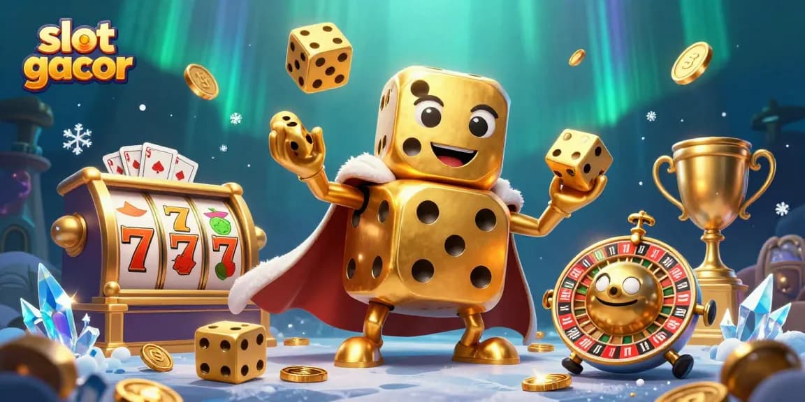Experience the thrill of slot gacor with golden dice and dynamic game elements.