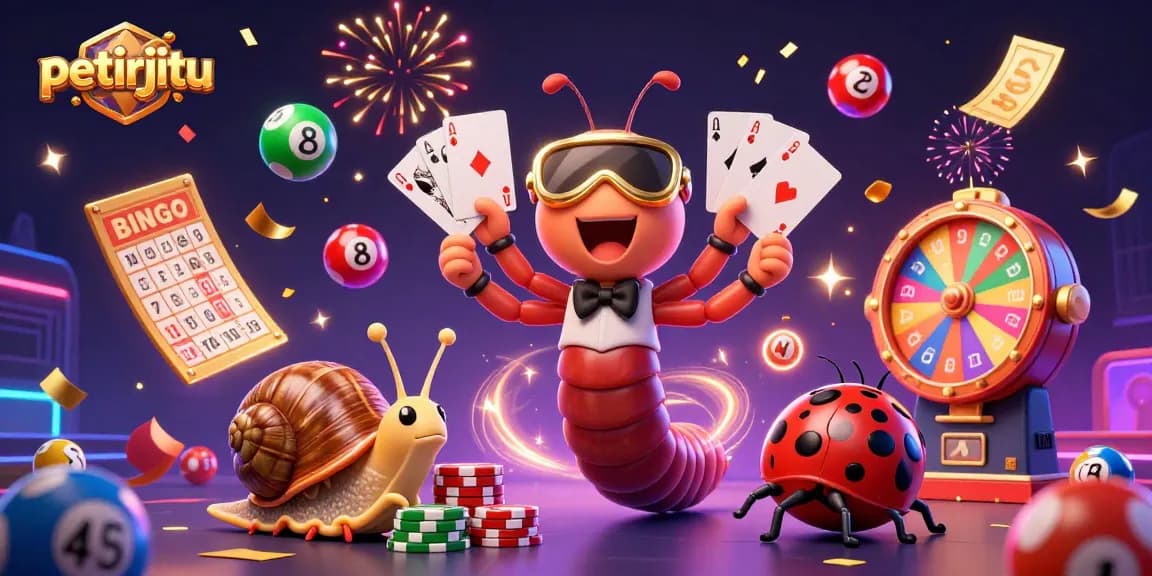 Petirjitu menghadirkan dealer cerdik dan pengganda keberuntungan dalam aksi lotere yang menarik.
