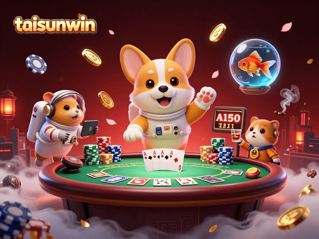 Experience the excitement of taisunwin in a 3D space casino with unique characters.