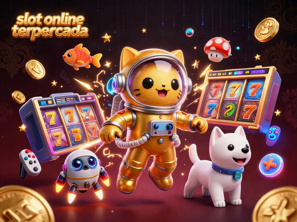 Memenangkan jackpot di slot online terpercaya dengan simbol keberuntungan 7 dan koin emas