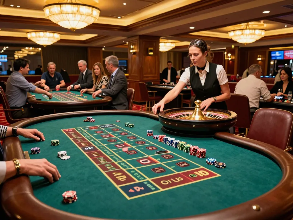 Players enjoying thrilling roulette games at casinosscope amidst vibrant atmosphere