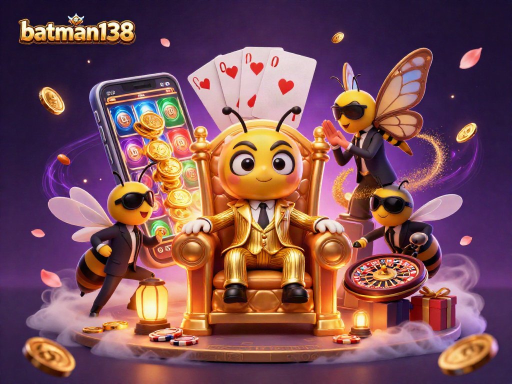 Engage in winning strategies with batman138 in an animated casino-themed scene.