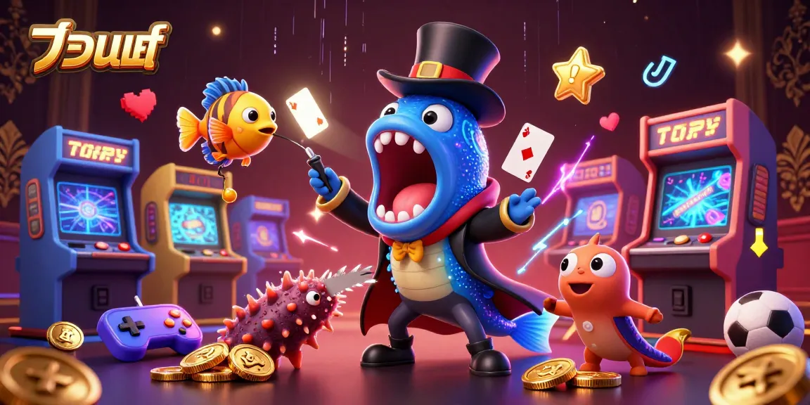 Experience thrilling แทงบอล action with vibrant 3D casino elements in a magical underwater scene.