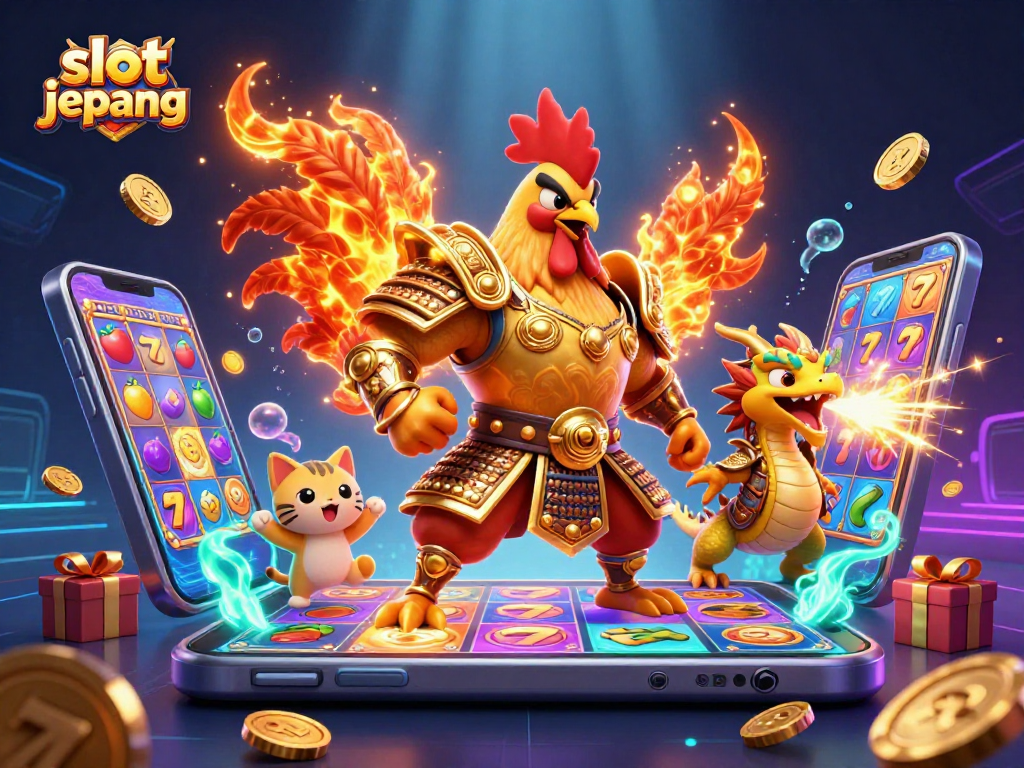 Experience immersive gameplay with slot jepang and interactive casino elements in this vibrant illustration.