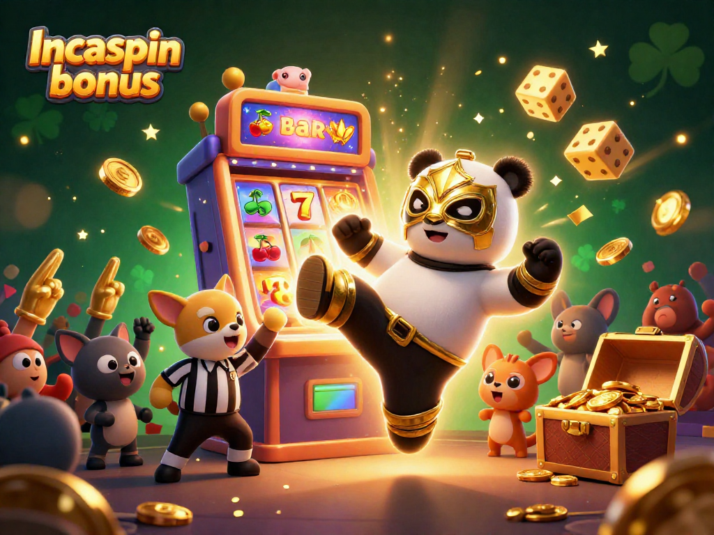 Join the excitement of the Incaspin bonus with vibrant animal characters and thrilling casino elements in action!