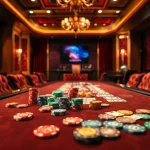 Engaging casino scene with vibrant chips inviting players to the table.