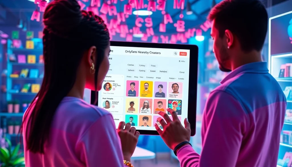 Discover OnlyFans Nearby Creators effortlessly in a vibrant digital marketplace.