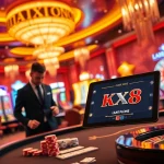 Experience the thrill of the kx8 game in a vibrant casino atmosphere with dynamic gameplay elements.