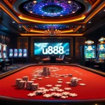 Exciting gaming experience at u888 casino with lively tables and colorful slots.