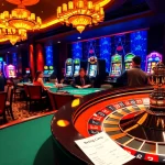 Experience thrilling wins at https://mu88.camp/ with vibrant casino action featuring poker tables and slot machines.