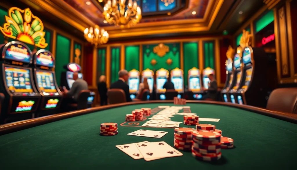 Experience thrilling gameplay at home eejl with vibrant casino gaming elements and luxury details.