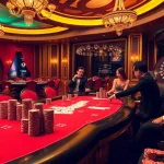 Trải nghiệm cảm giác cá cược VIP với các cao thủ tại bàn poker cược cao trong một sòng bạc sang trọng, nổi bật Bet VIP.