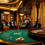 Gamblers enjoying exciting games at vt88 casino, featuring poker tables and slot machines.